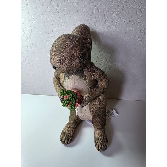 NEW John Derian Squirrel Sparkling Beaded Target 12" Plush Pillow NWT - Picture 4 of 10